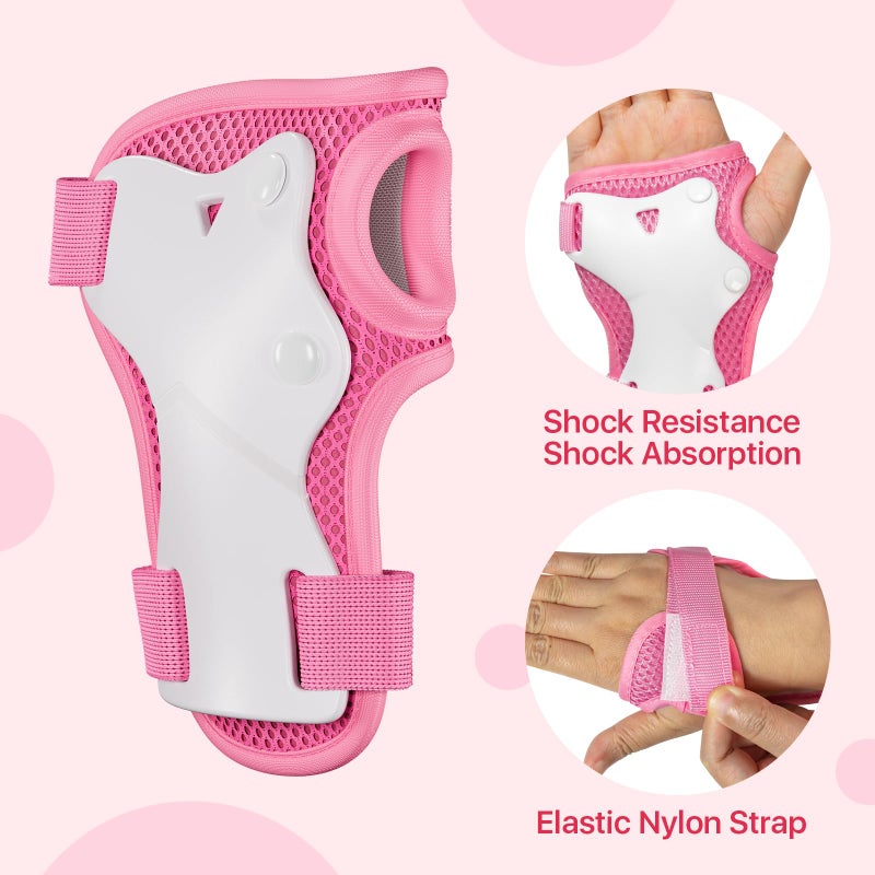 CKE Knee Pads for Kids Knee Pads and Elbow Pads Toddler Protective Gear Set Kids Elbow Pads and Knee Pads for Girls Boys with Wrist Guards 3 in 1 for Skating Cycling Bike Rollerblading Scooter [Upgraded] - Image 3